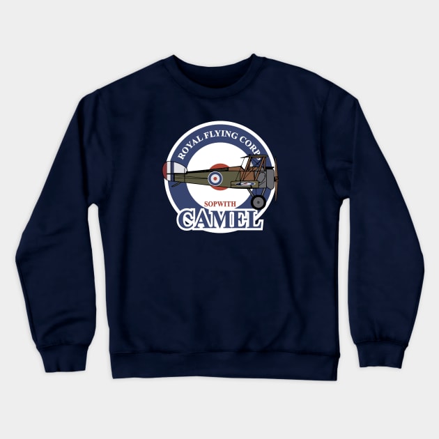 WW1 Sopwith Camel Crewneck Sweatshirt by TCP